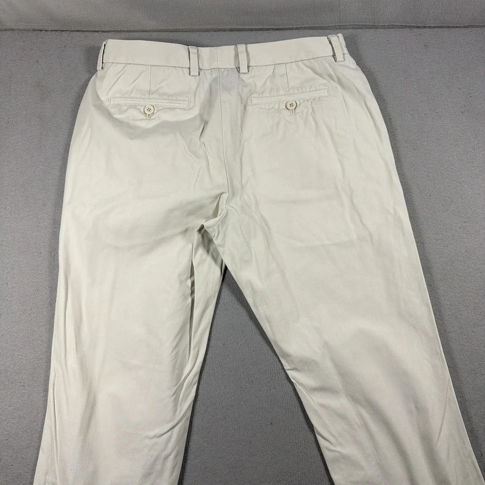 Vineyard Vines Pants Mens 34x34 Beige Chino Straight Leg Cotton Casual Twill